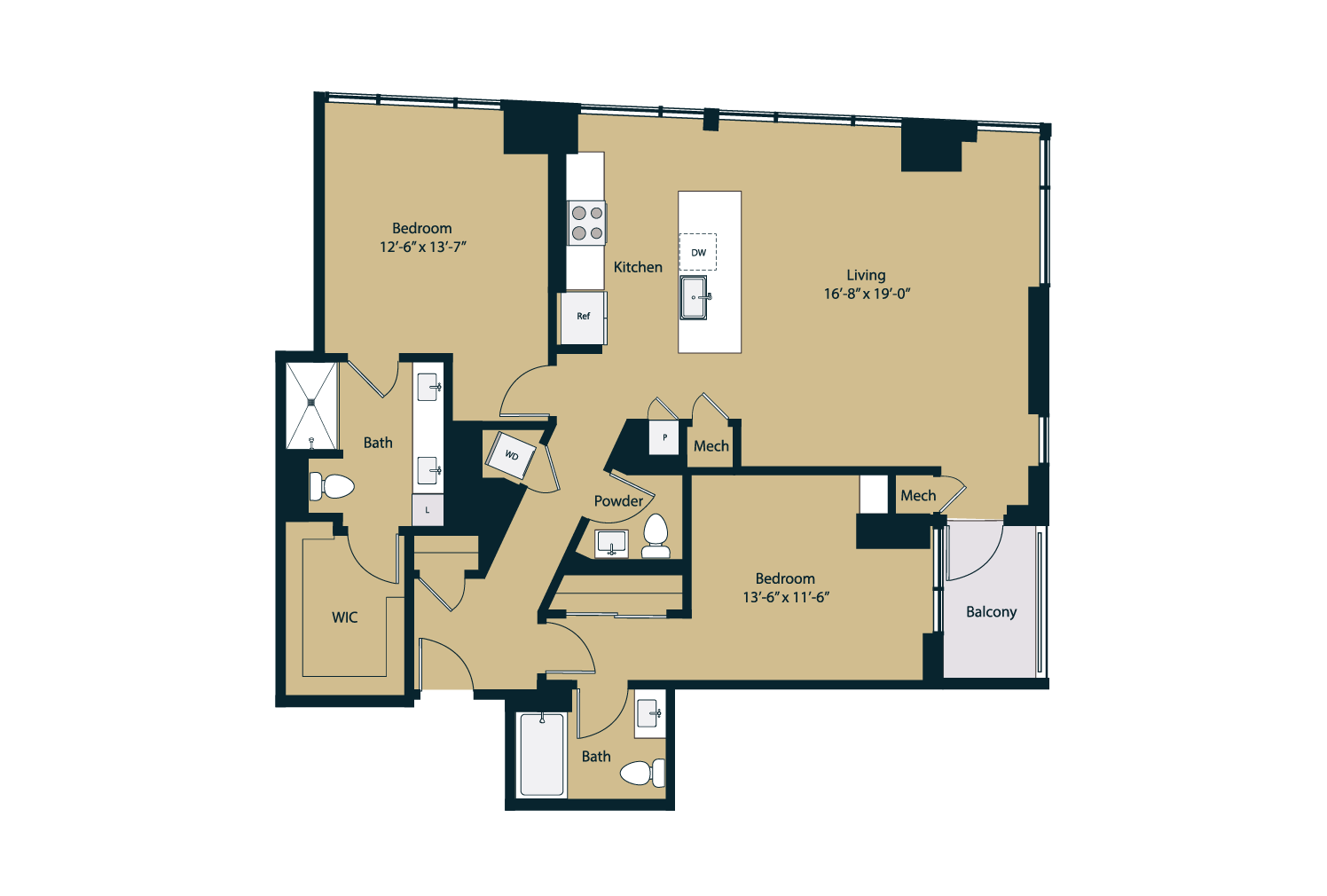 Floor plan layout diagram for B5